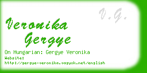 veronika gergye business card